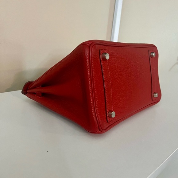 HERMES Togo Birkin 25 with Palladium Hardware - Picture 14 of 16